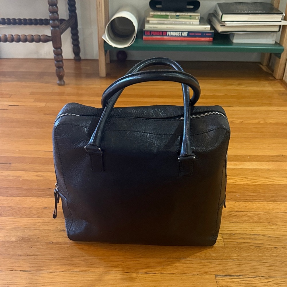 Vintage black Miu Miu bowling bag
